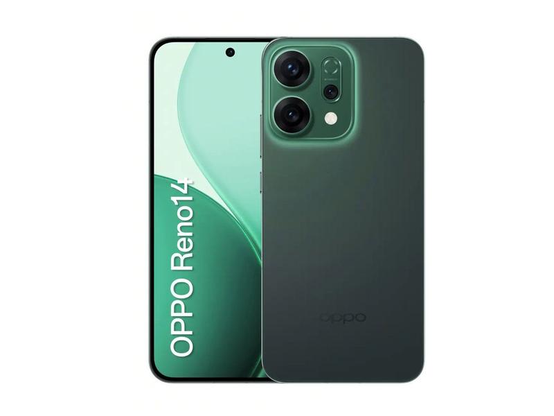 OPPO Reno14 ルミナスグリーン Smartphone OPPO Reno14 512GB 5G 12GB RAM Verde Luminoso 6,59